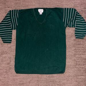Vintage Carroll Reed Green Sweater Size Medium